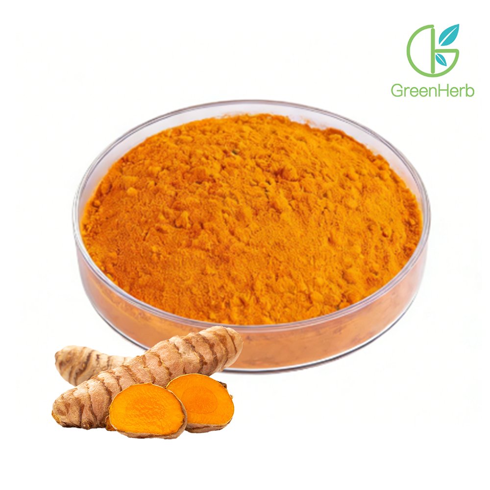 Turmeric Root Powder close-up texture detail, macro photography